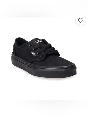 Vans Black Low-Top Canvas Sneakers